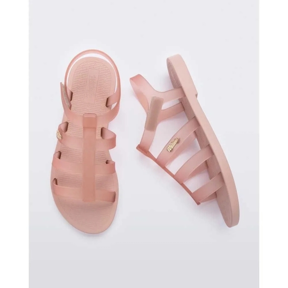 Melissa Women's Sun Rodeo Strappy Fisherman Scented Sandals Frosted Pink Size 9 - Picture 3 of 12